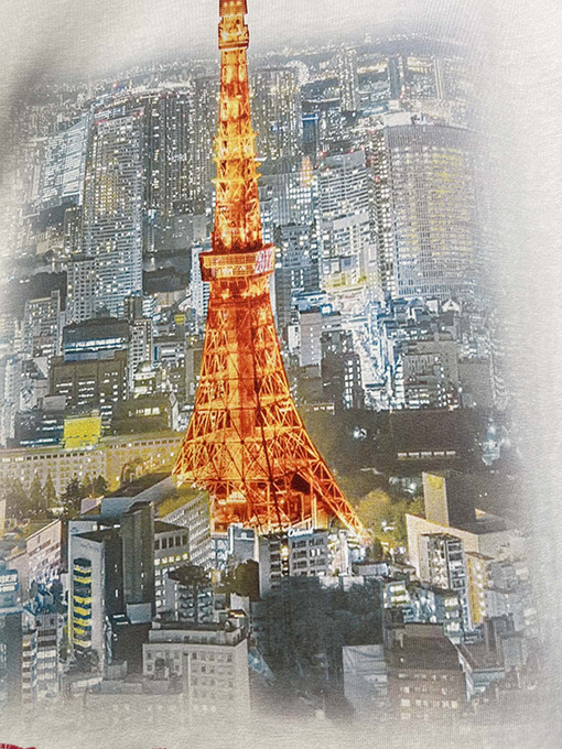 バレンシアガスーパーコピー 東京銀座タワー夜景半袖Tシャツ