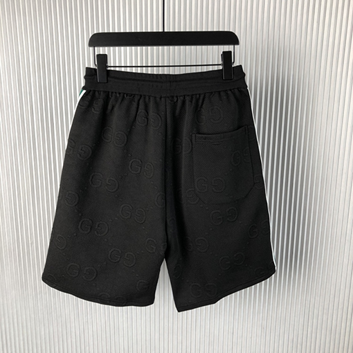 グッチ クラシックなダークストライプの赤緑のウェビングショーツ