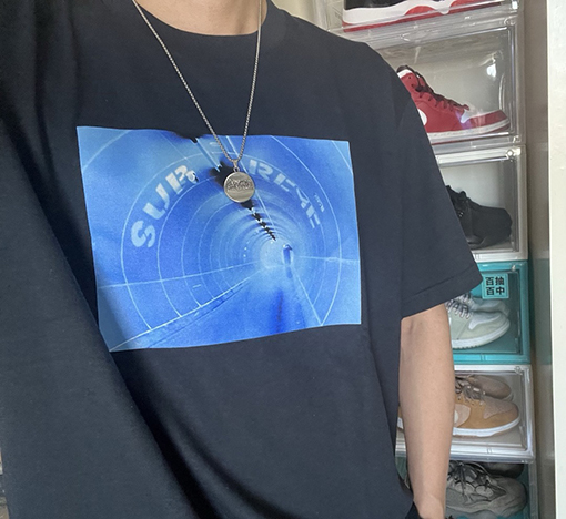 シュプリームコピー SS24 Tunnel Tee時空トンネルTシャツ半袖シャツ
