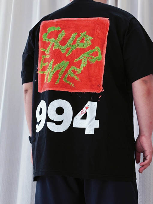 シュプリーム  春コレクションPaint Tee 994バックプリント半袖Tシャツ