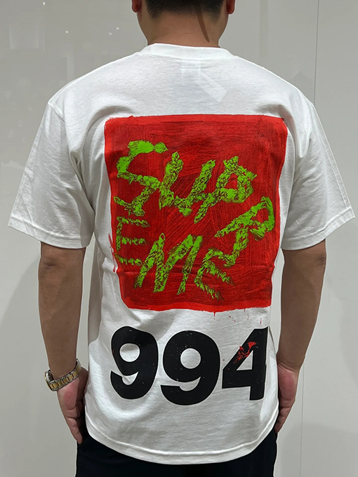 シュプリーム  春コレクションPaint Tee 994バックプリント半袖Tシャツ