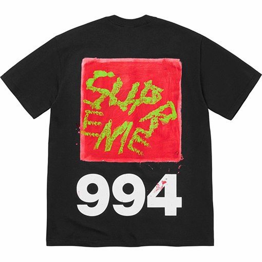 シュプリーム  春コレクションPaint Tee 994バックプリント半袖Tシャツ