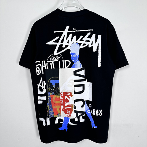 STUSSY X DAVIDコラボSS 24 CARSON DO YOUR THANG TEE女性柄Tシャツ