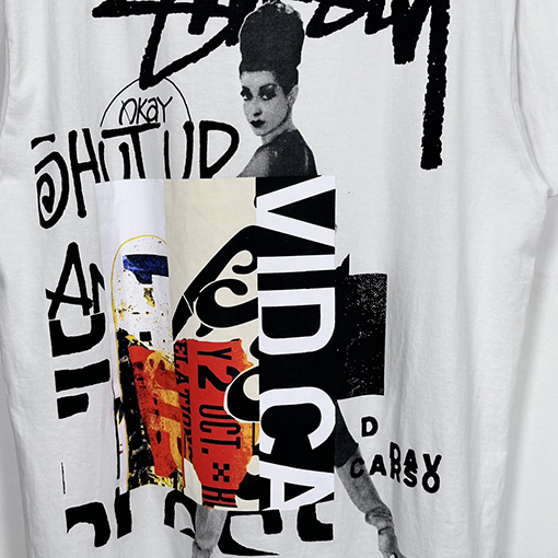 STUSSY X DAVIDコラボSS 24 CARSON DO YOUR THANG TEE女性柄Tシャツ