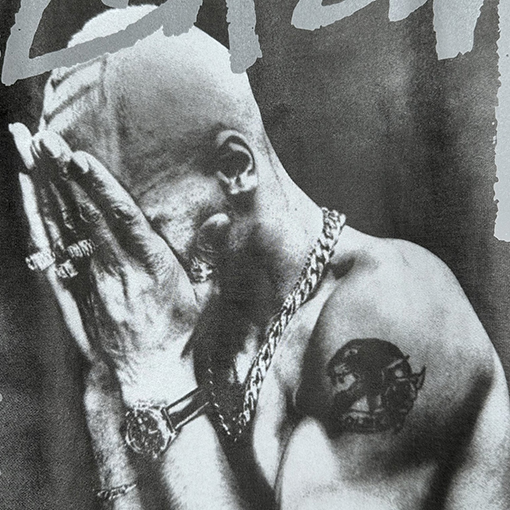 STUSSY X GOLDIE METALHEADZ SS 24コラボTEE 3 M反射ブラックバンドキャラクターTシャツ