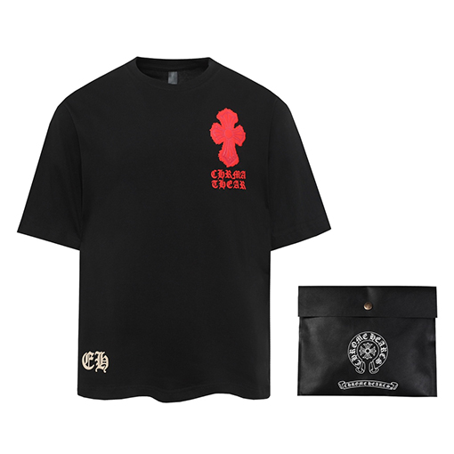 クロムハーツスーパーコピー クロスプリント半袖Tシャツ