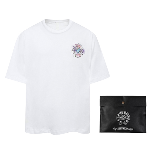 クロムハーツコピー  馬蹄サンスクリットプリント半袖Tシャツ