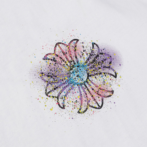 クロムハーツコピー  馬蹄サンスクリットプリント半袖Tシャツ