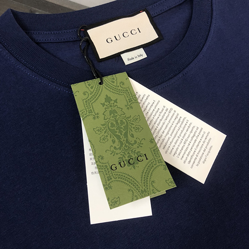 グッチ 新しいダブルG刺繍文字半袖Tシャツ