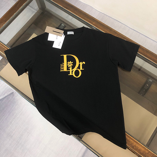 ディオール 新しいファッション刺繍半袖Tシャツ
