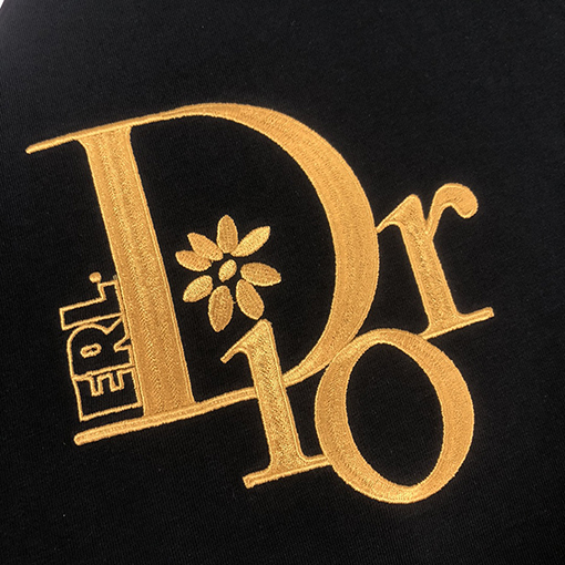ディオール 新しいファッション刺繍半袖Tシャツ