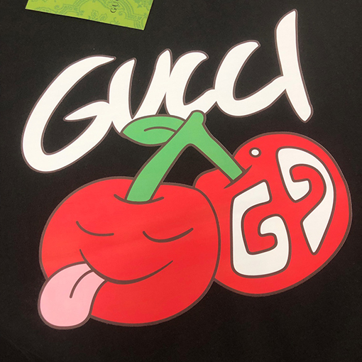 グッチコピー プリントカップル半袖Tシャツ