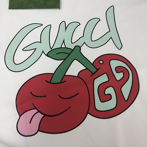 グッチコピー プリントカップル半袖Tシャツ