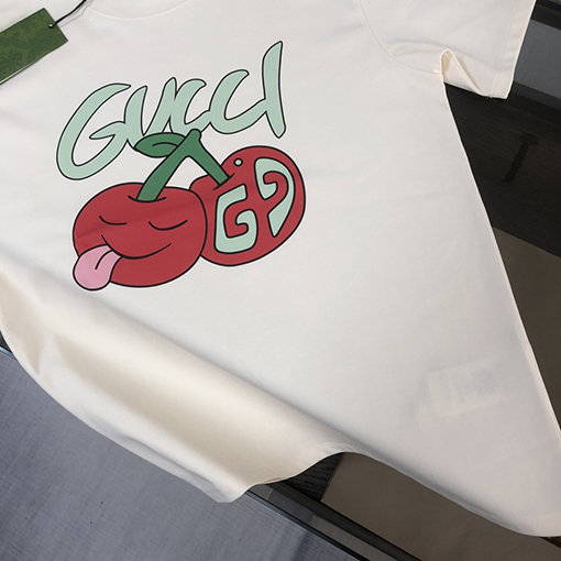 グッチコピー プリントカップル半袖Tシャツ