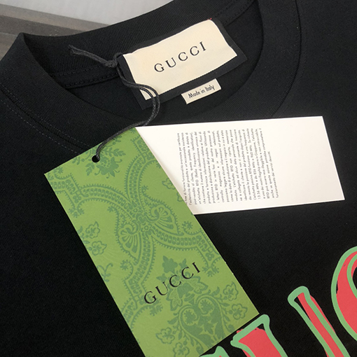 グッチスーパーコピー ロゴパターンプリントカップル半袖Tシャツ