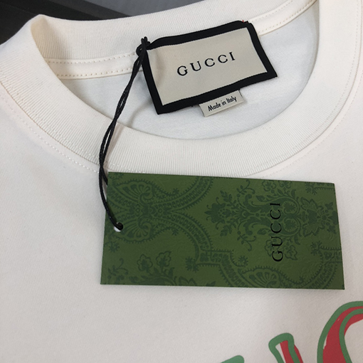 グッチスーパーコピー ロゴパターンプリントカップル半袖Tシャツ
