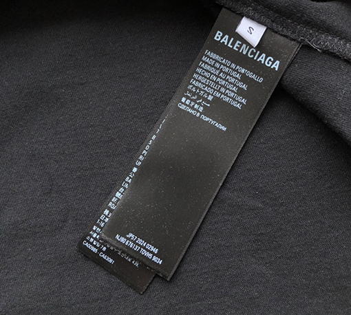 バレンシアガスーパーコピー  新しいIDホットシルバープリントラウンドネック半袖Tシャツ