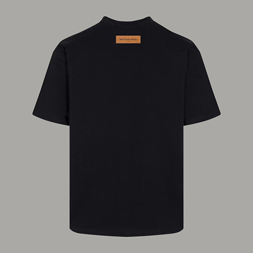 ルイヴィトンコピー プリントラウンドネック半袖Tシャツ