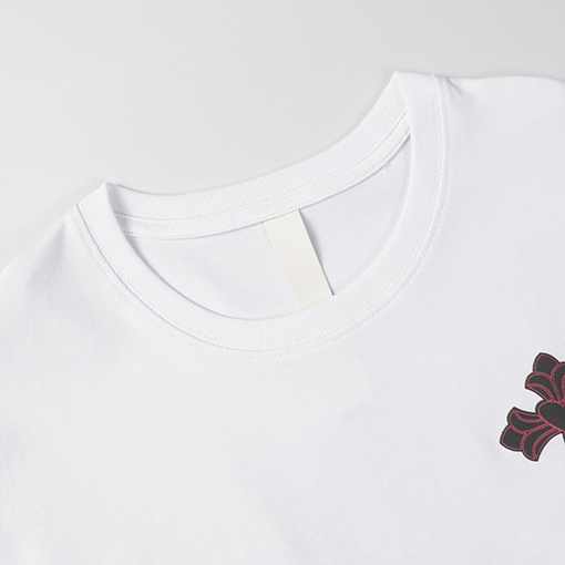 クロムハーツコピー  ファッションクロスプリント半袖Tシャツ