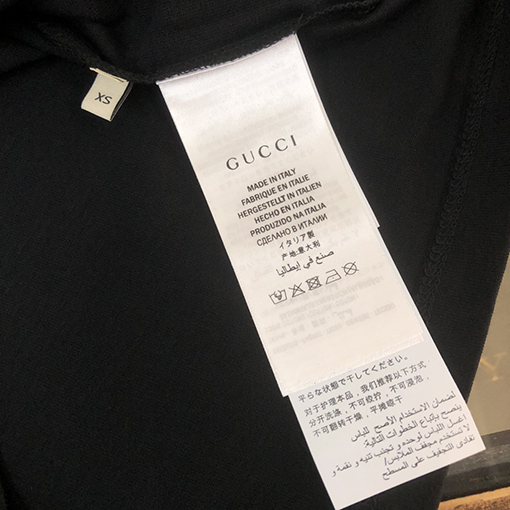 グッチ  カラーロゴパターンプリント半袖Tシャツ