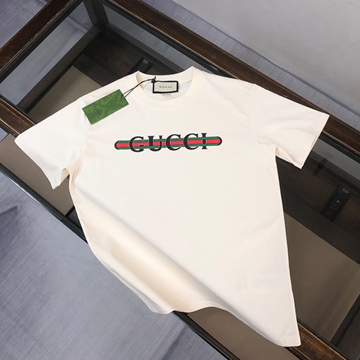グッチコピー ラウンドネックカップル半袖Tシャツ