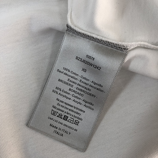ディオール アルファベットロゴプリント半袖Tシャツ
