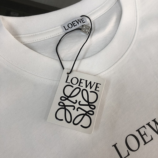 ロエベコピー ラウンドネックカップルファッション半袖Tシャツ