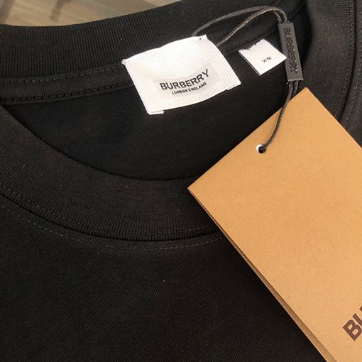 バーバリー ロゴ柄プリントコットン半袖Tシャツ