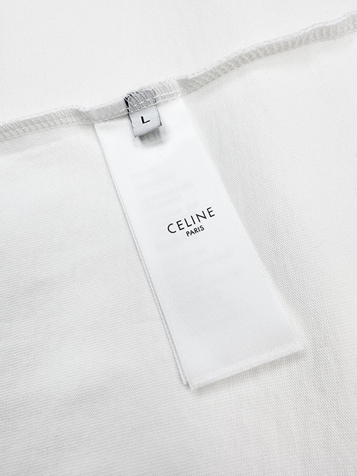 セリーヌ 半袖Tシャツスーパーコピー  CELINE  レッドロゴプリント シンプル