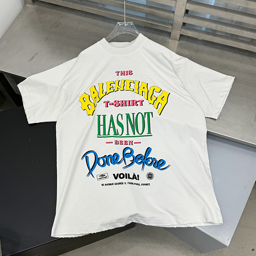 バレンシアガ 発泡プリントシリーズ半袖新作Tシャツ