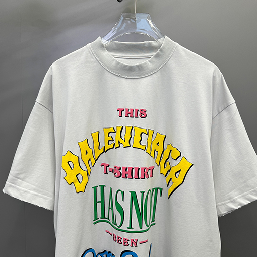 バレンシアガ 発泡プリントシリーズ半袖新作Tシャツ