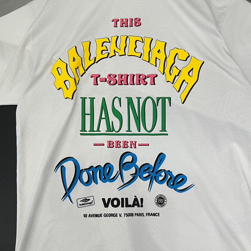 バレンシアガ 発泡プリントシリーズ半袖新作Tシャツ