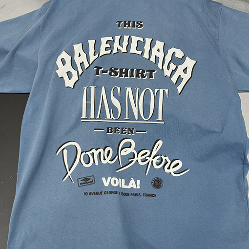 バレンシアガ 発泡プリントシリーズ半袖新作Tシャツ