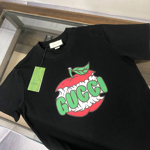 グッチコピー ロゴ柄プリント半袖Tシャツ