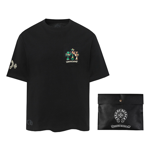 クロムハーツスーパーコピー ホースシュー ペイント クロス Tシャツ