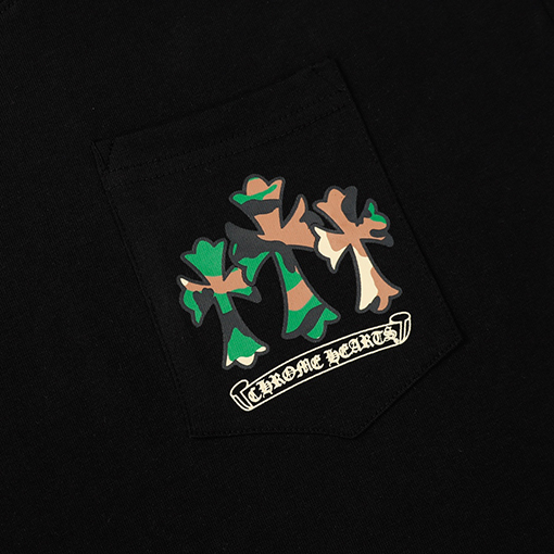 クロムハーツスーパーコピー ホースシュー ペイント クロス Tシャツ