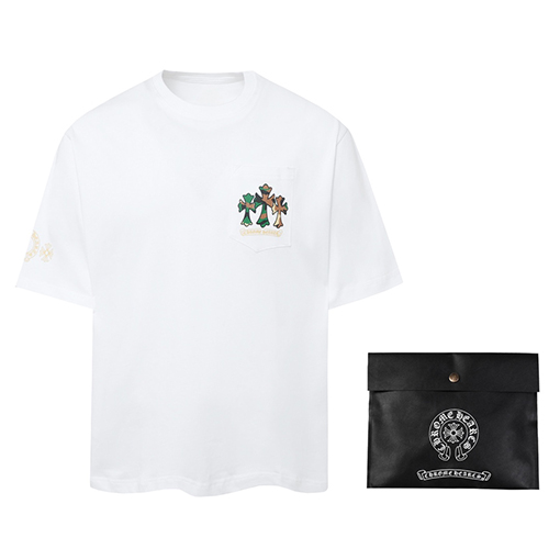 クロムハーツスーパーコピー ホースシュー ペイント クロス Tシャツ