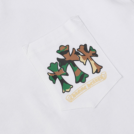 クロムハーツスーパーコピー ホースシュー ペイント クロス Tシャツ