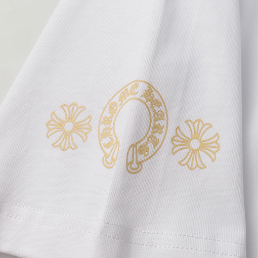 クロムハーツスーパーコピー ホースシュー ペイント クロス Tシャツ