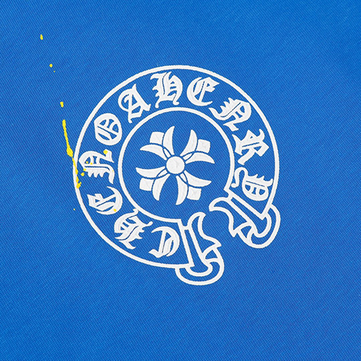 クロムハーツ カラーハンドペイント スプラッシュホースシュー クロス Tシャツ