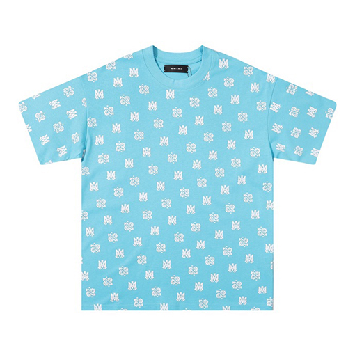 アミリコピー 新しいロゴのラウンドネックTシャツ