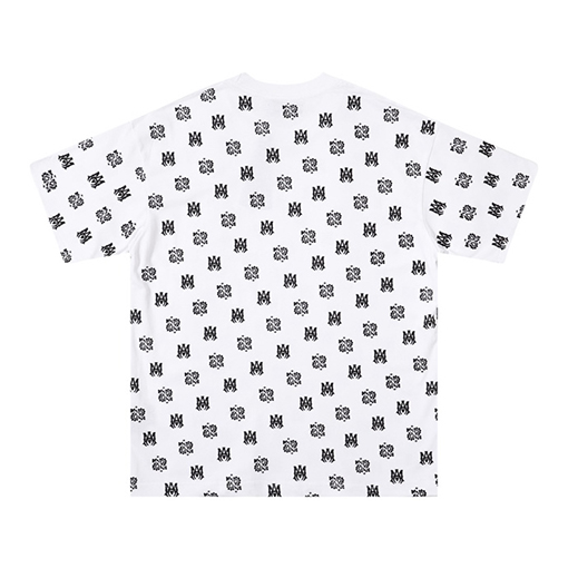 アミリコピー 新しいロゴのラウンドネックTシャツ