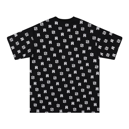 アミリコピー 新しいロゴのラウンドネックTシャツ