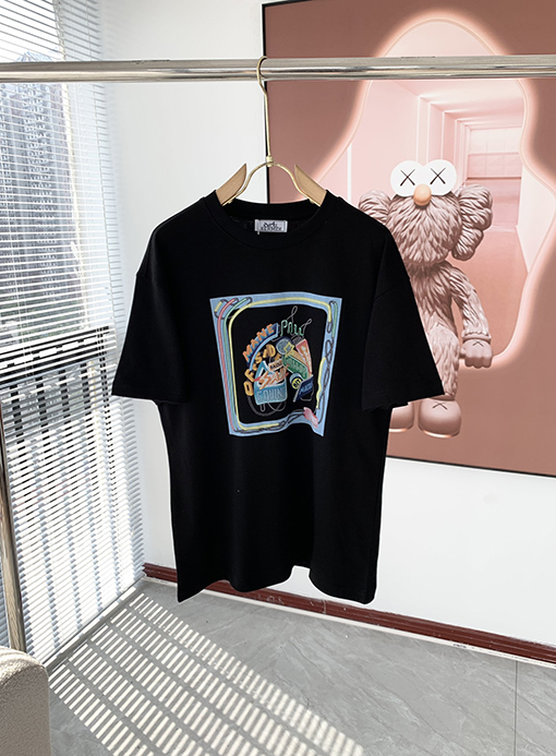 エルメスコピー ロゴプリントショートスリーブTシャツ