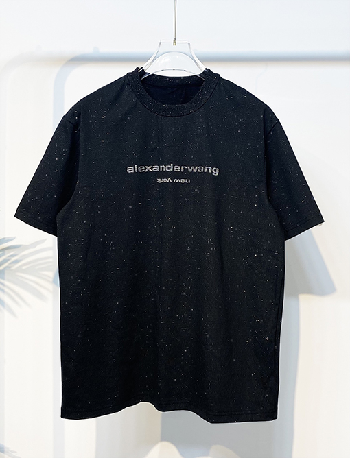 アレキサンダーワン ブリックフラッシュゴールドパウダーショートスリーブシャツ