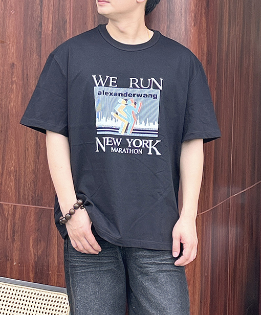 アレキサンダーワンスーパーコピー プリント柄ショートスリーブシャツ