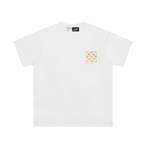 ロエベスーパーコピー ロングパイルコットンタイトダブルガーゼ半袖Tシャツ