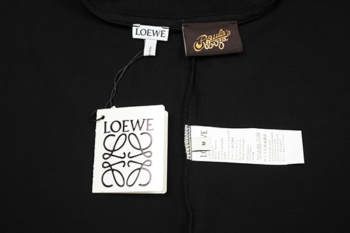 ロエベスーパーコピー ロングパイルコットンタイトダブルガーゼ半袖Tシャツ