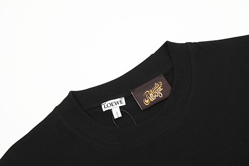 ロエベスーパーコピー ロングパイルコットンタイトダブルガーゼ半袖Tシャツ