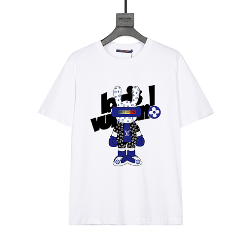 ルイヴィトン  ファッションクルーネック半袖Tシャツ